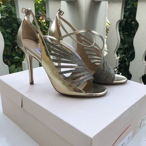 Gently worn Jimmy Choo Glitter Sandals 37/7